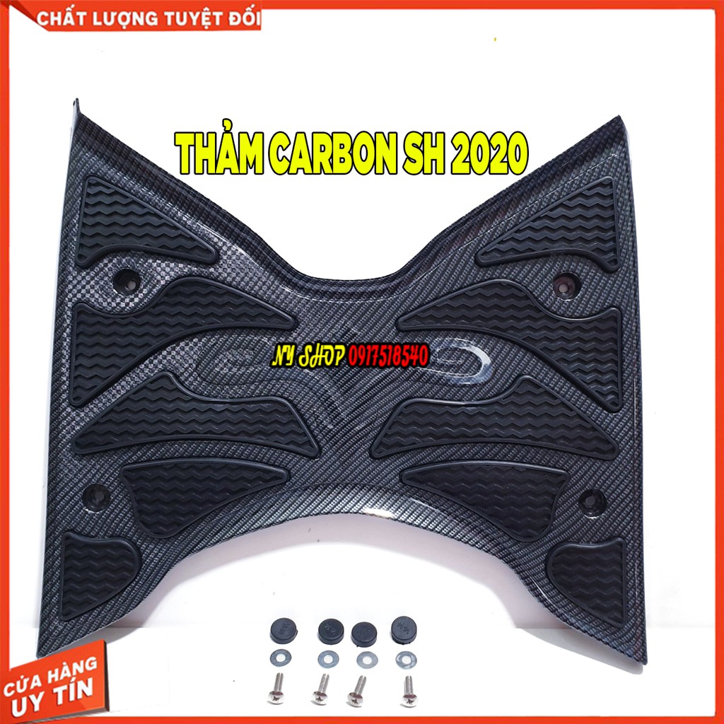 Thảm carbon honda sh 2020, sh 2021, sh 2022, sh 2023, sh 2024- thảm lót chân sh 2020 - 2024. sh 125i/150i/160i vân cacbon đẹp bền