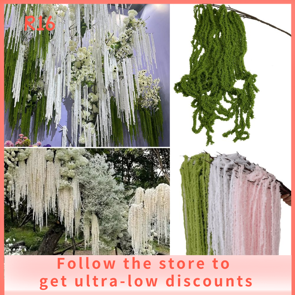 R16 BABY SHOP Sợi Cây treo nhân tạo Amaranthus Đồ trang trí Nhiều màu sắc Hoa tua dài treo Đẹp Đạo cụ ảnh Hoa Amaranthus treo Trang trí đám cưới châu Âu