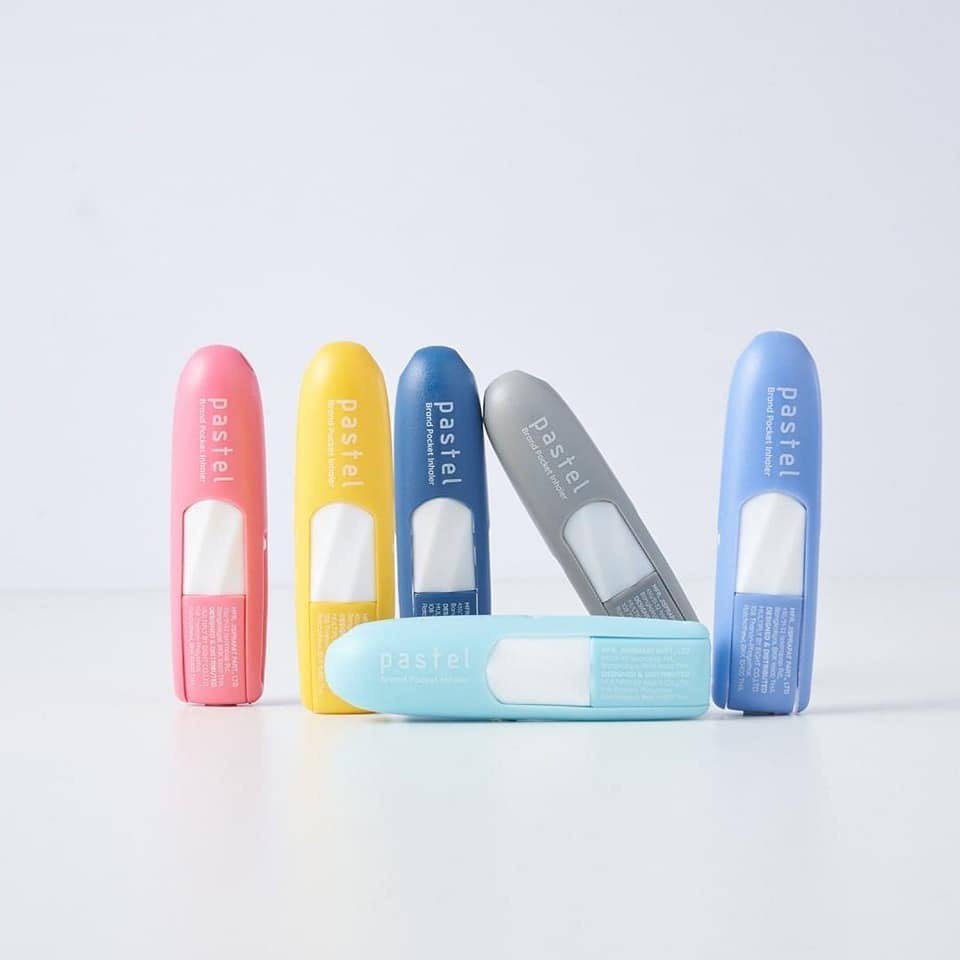 Ống hít thông mũi Pastel Pocket Inhaler Thái Lan (tặng dây 19cm)