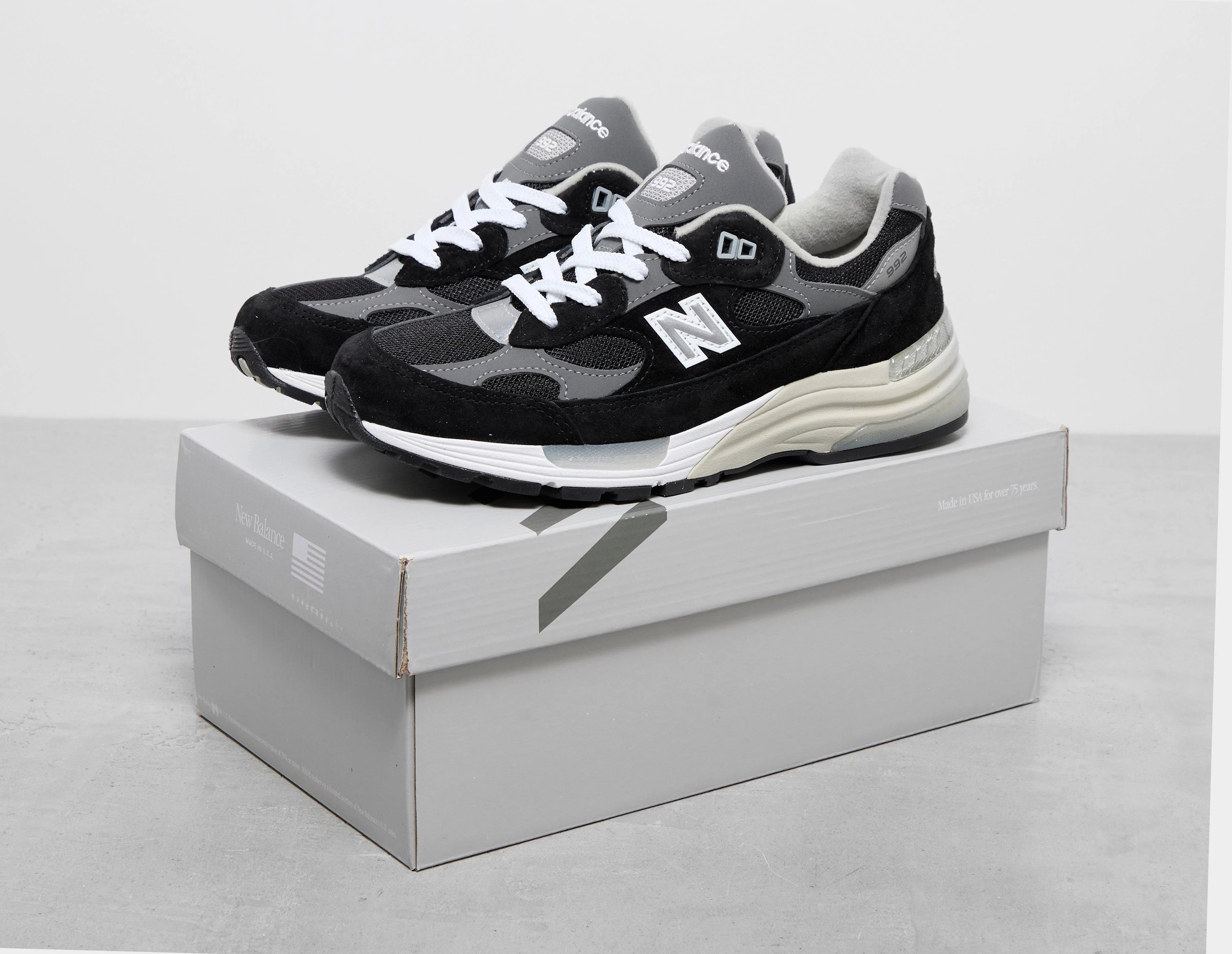 Giày Sneaker Running  NB992  Black White Grey , Giày Thể Thao NB992 Xám Đen Full  Size 38-45