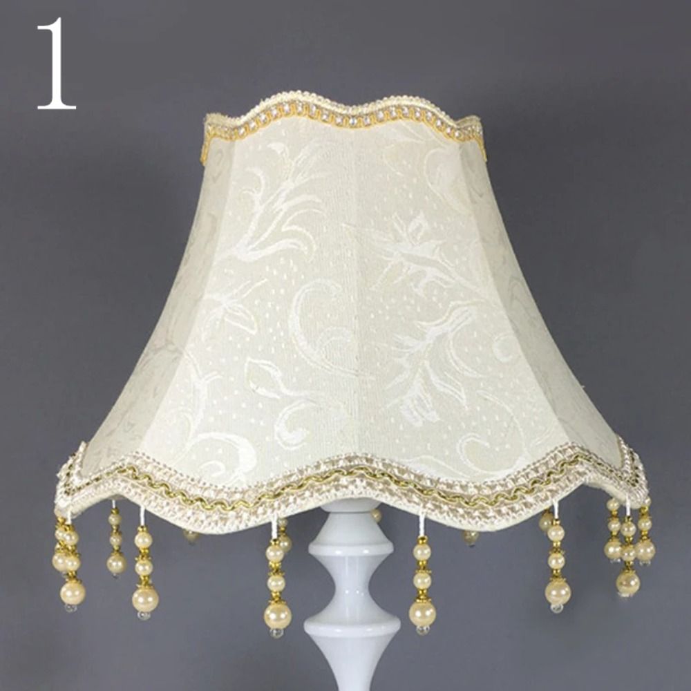 YERZ 25CM Table Lamp Shade European Style E27 Floor Lamp Dust Cover Table Lamp Cover Decor Shading Wall Lamp Cover Bedroom Wall