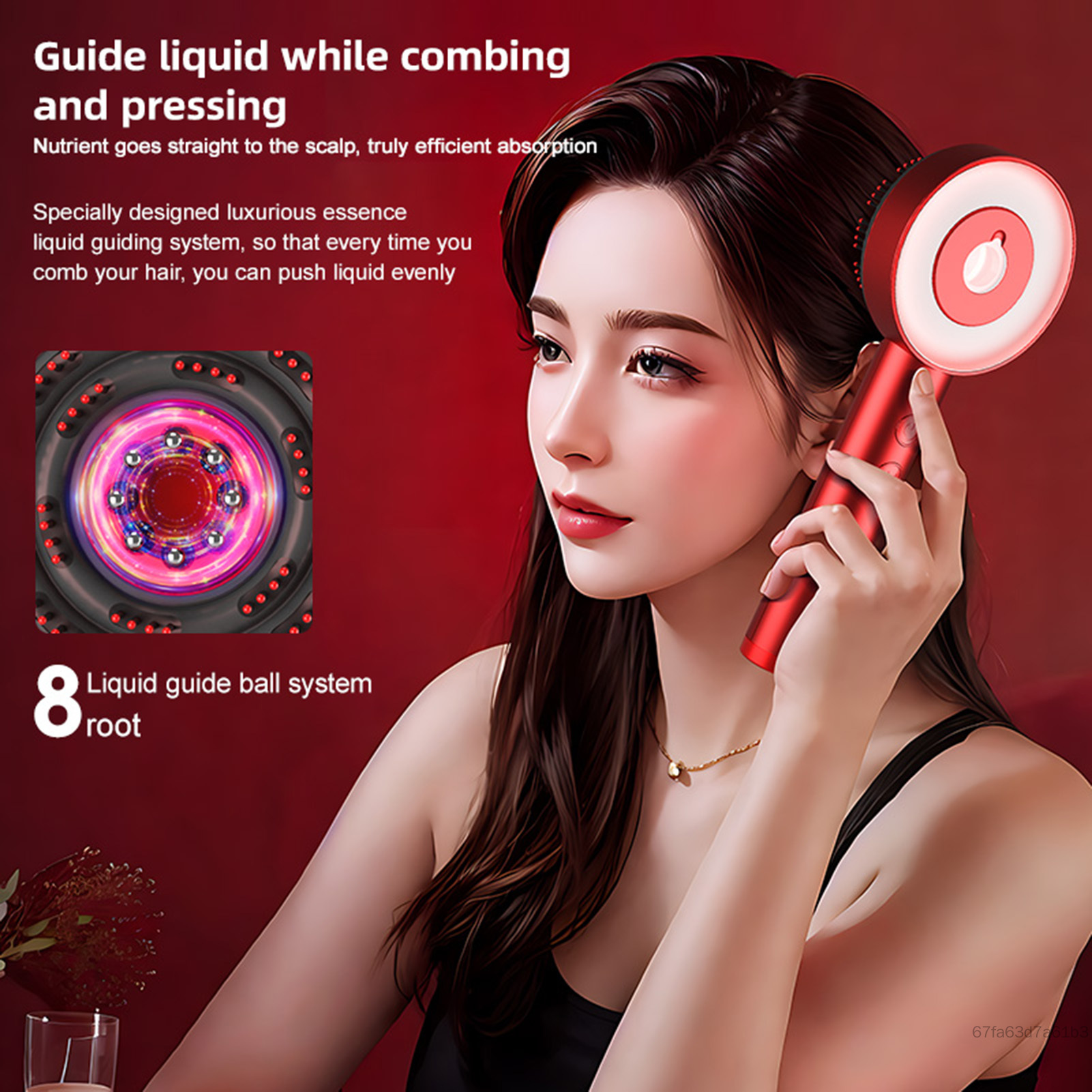 Lược massage điện Lược massage rung da đầu Lược massage da đầu thúc đẩy mọc tóc Lược mọc tóc Lược massage đa chức năng SY-VN
