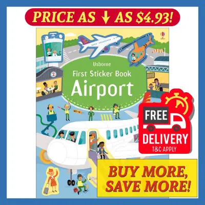 Usborne First Sticker Book Kids Sticker Books Children Activity Early Childhood Education - Airport
