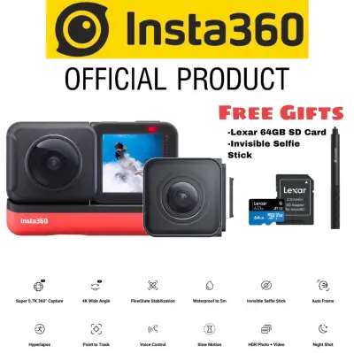 Insta360 One R Twin Edition - Modular Action Camera with FREE GIFTS (Official Product)(1 Year Warranty)(100% Original)(Ready Stocks)(Fast delivery)