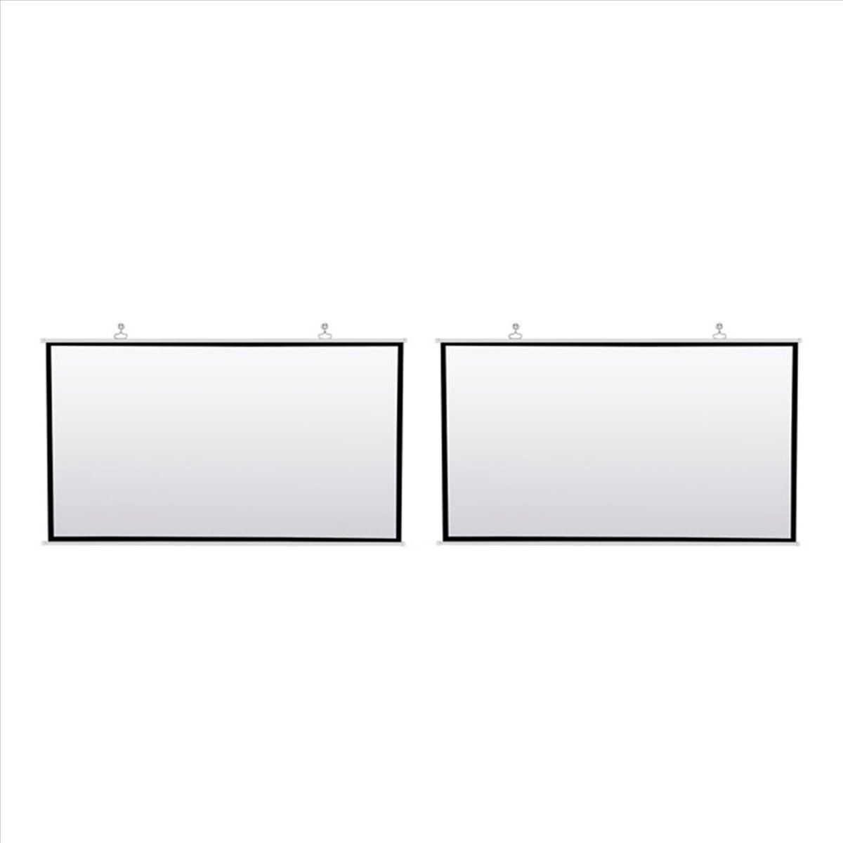 2X Portable Projector Screen for Home Theater Outdoor HD White Foldable Anti-Crease (72Inch)
