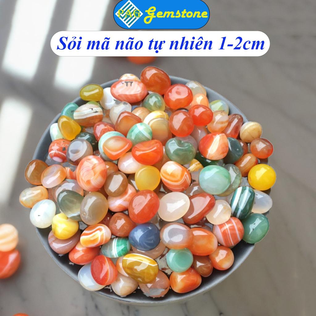 100gr Sỏi Mã Não Tự Nhiên PAG Size 1- 2cm Để Trang Trí Bể Cá, Rải Chậu Cây Cảnh