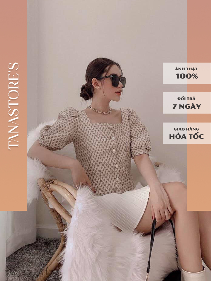 Chân váy dập ly ngắn cao cấp