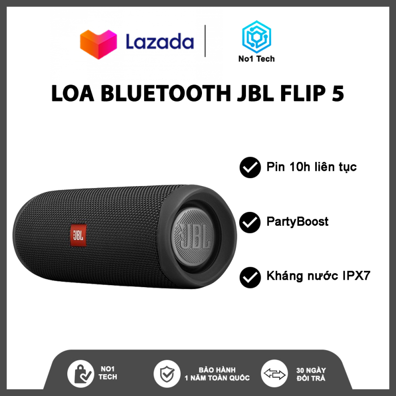 Loa Bluetooth Flip 5 - Chống Nước IPX7 - Sạc Nhanh Type C - Dung lương 4800mAh Phát Nhạc 12h - loa bluetooth karaoke - loa máy tính - Công Suất Lớn 20w - Soundclear Audio - Bảo Hành 12 Tháng Toàn Quốc