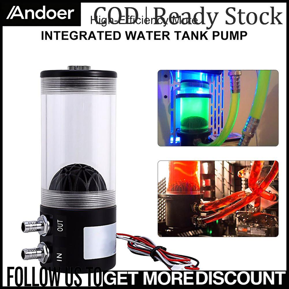 Andoer Thông tin chi tiết về 500L/H 10W DC 12V CPU CO2 Làm Mát Nước Làm Mát Bơm Bình Trao Đổi Nhiệt Tắt Tiếng Giá 978,000 Đồng*Miễn phí vận chuyển