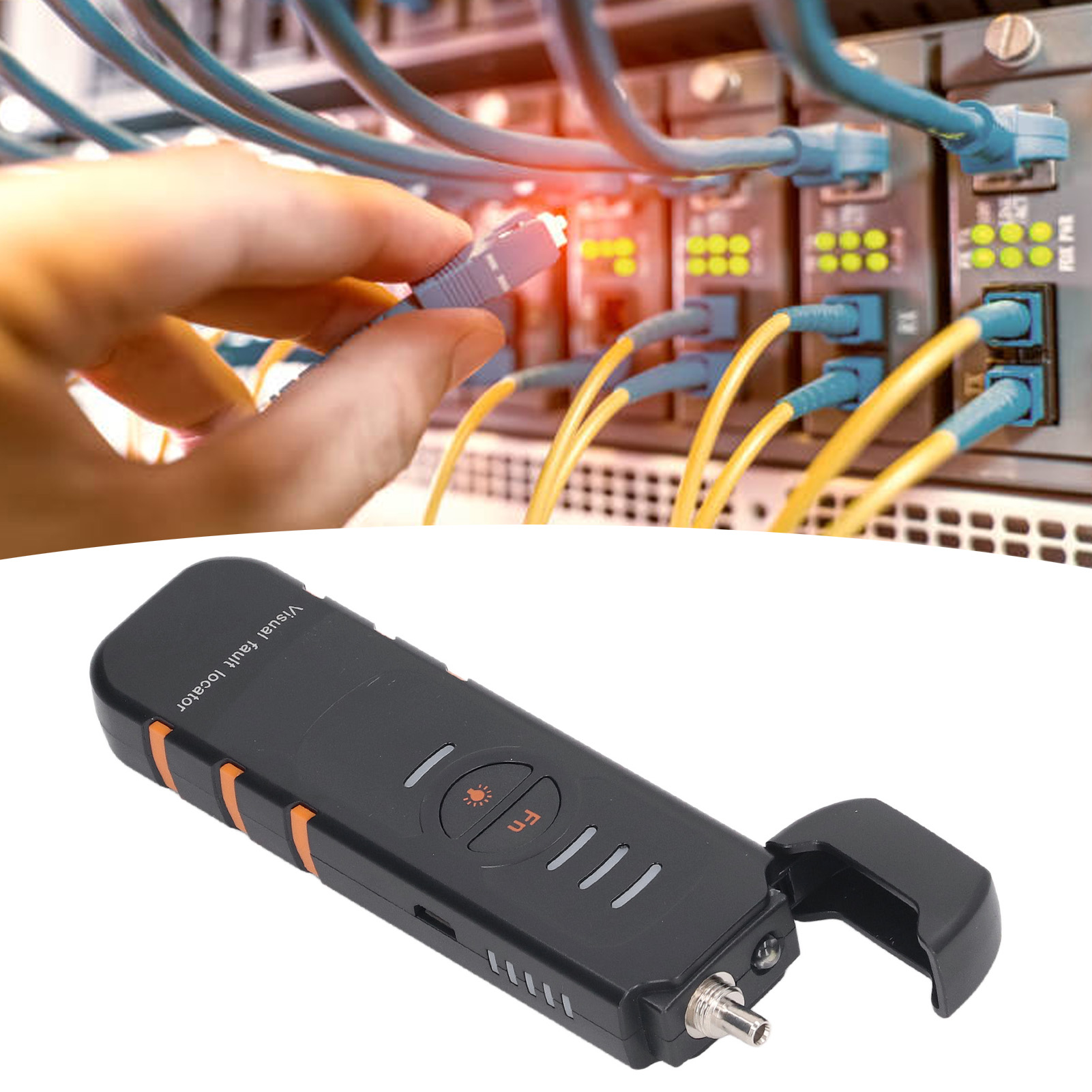 Dụng cụ phát hiện lỗi sợi quang 5km ổ đĩa dòng không đổi Ergonomic sợi quang nguồn thử nghiệm cho mạng thử nghiệm