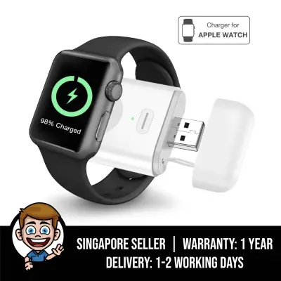 Apple Watch Charger, Portable iWatch Charger, Magnetic Wireless Charger for Apple Watch Series 5, 4, 3, 2, 1, Nike+, 1000mAh Pocket iWatch Charger for Travel Office and Outdoors