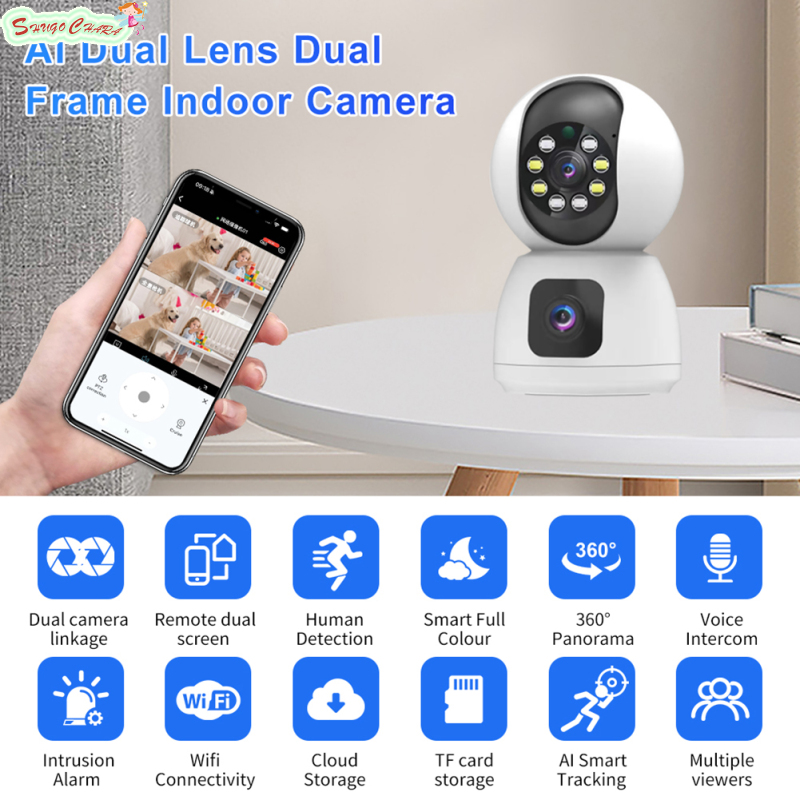 SC ready stock Home Security Cameras Wireless Motion Detection 2 Way Audio