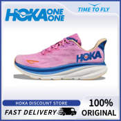 HOKA Clifton 9 Women's Running Shoes - Blue/Orange