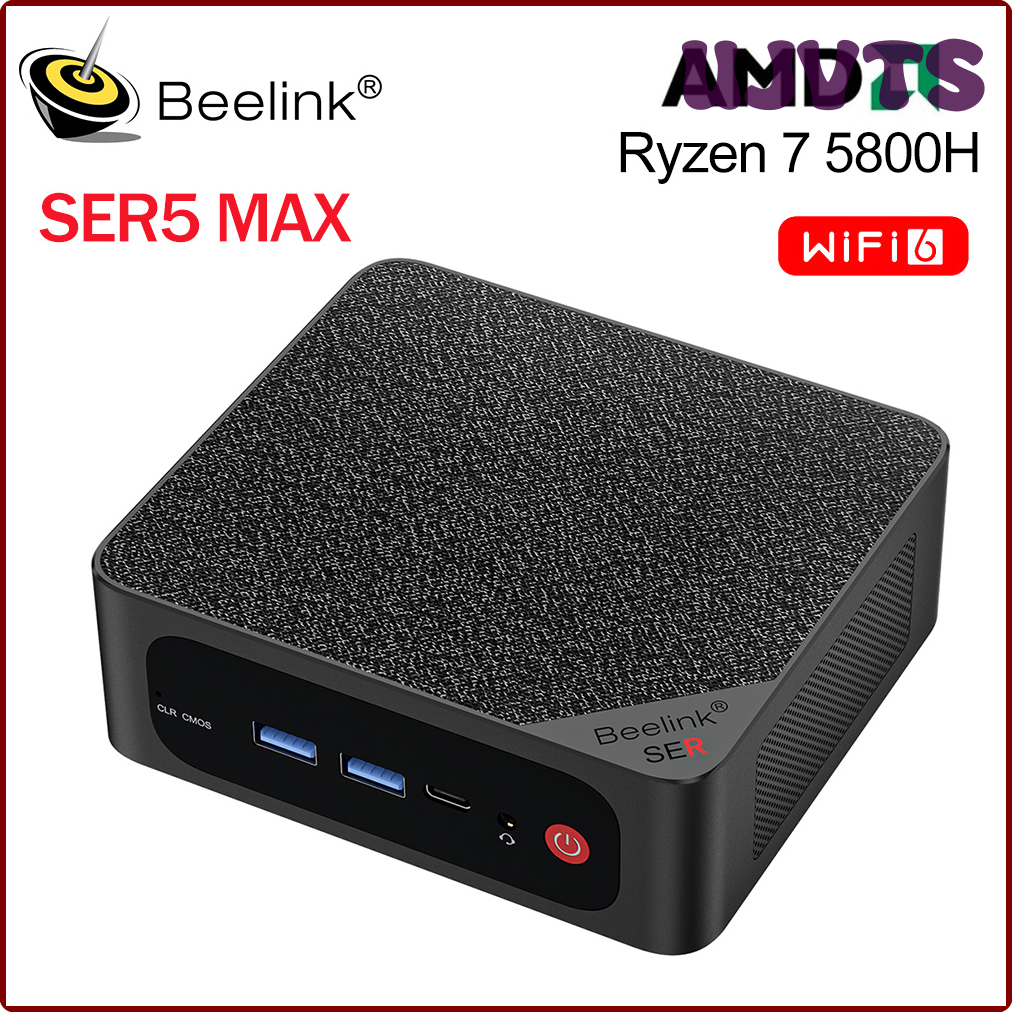 Beelink Ser5 Mini Pc - Ryzen 5 5800H, Windows 11, Triple Display