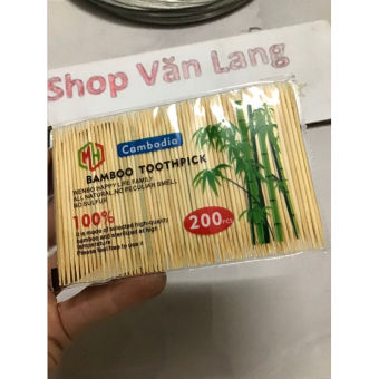 Tăm trúc nhọn 2 đầu - tăm xỉa răng nhọn 2 đầu gói 120 cái