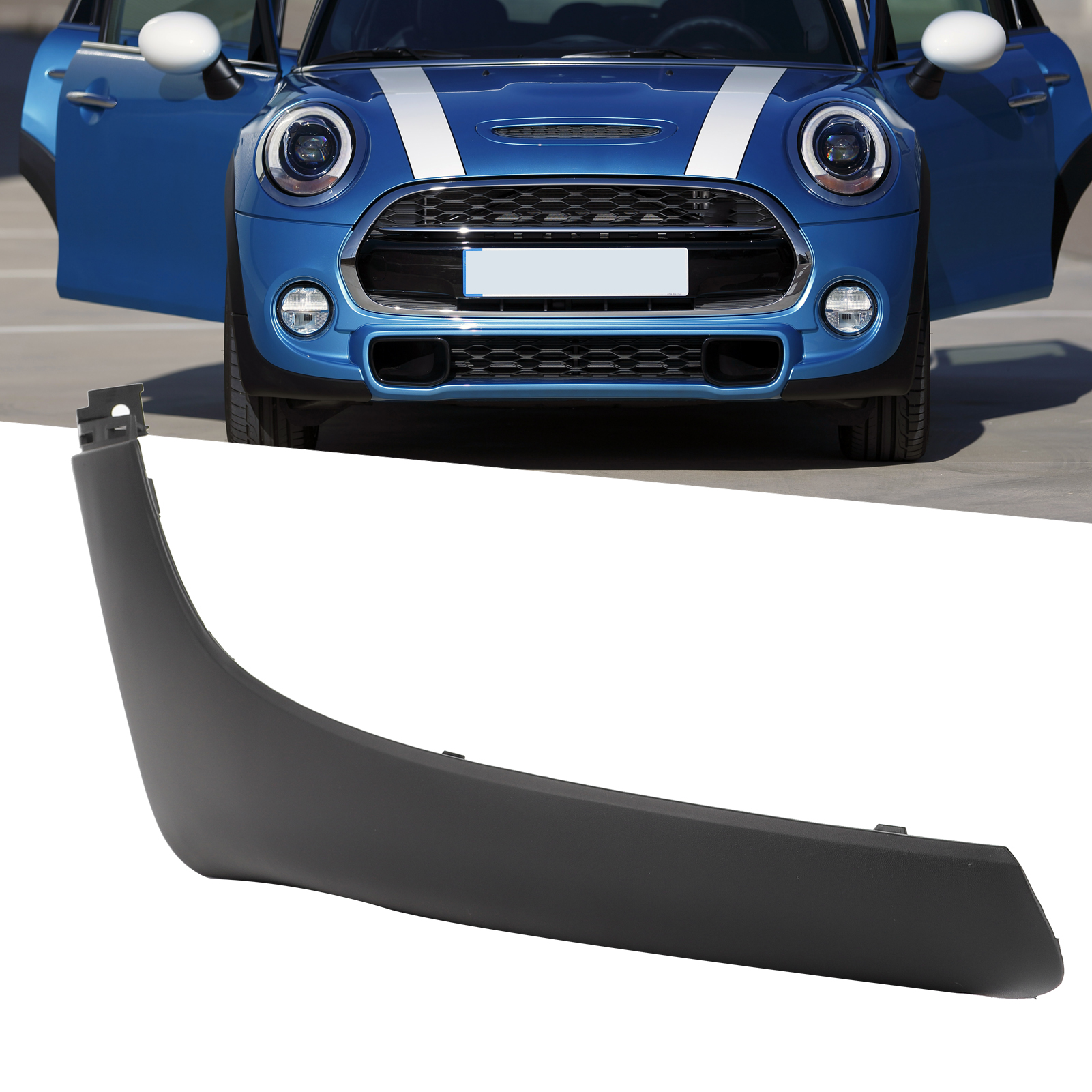 Thanh cản trước góc Lip TRIM thanh cản trước Lip Splitter chụp trên độ chính xác phù hợp với sức mạnh tuyệt vời Tăng cường khí động học cho S F55 F56 F57