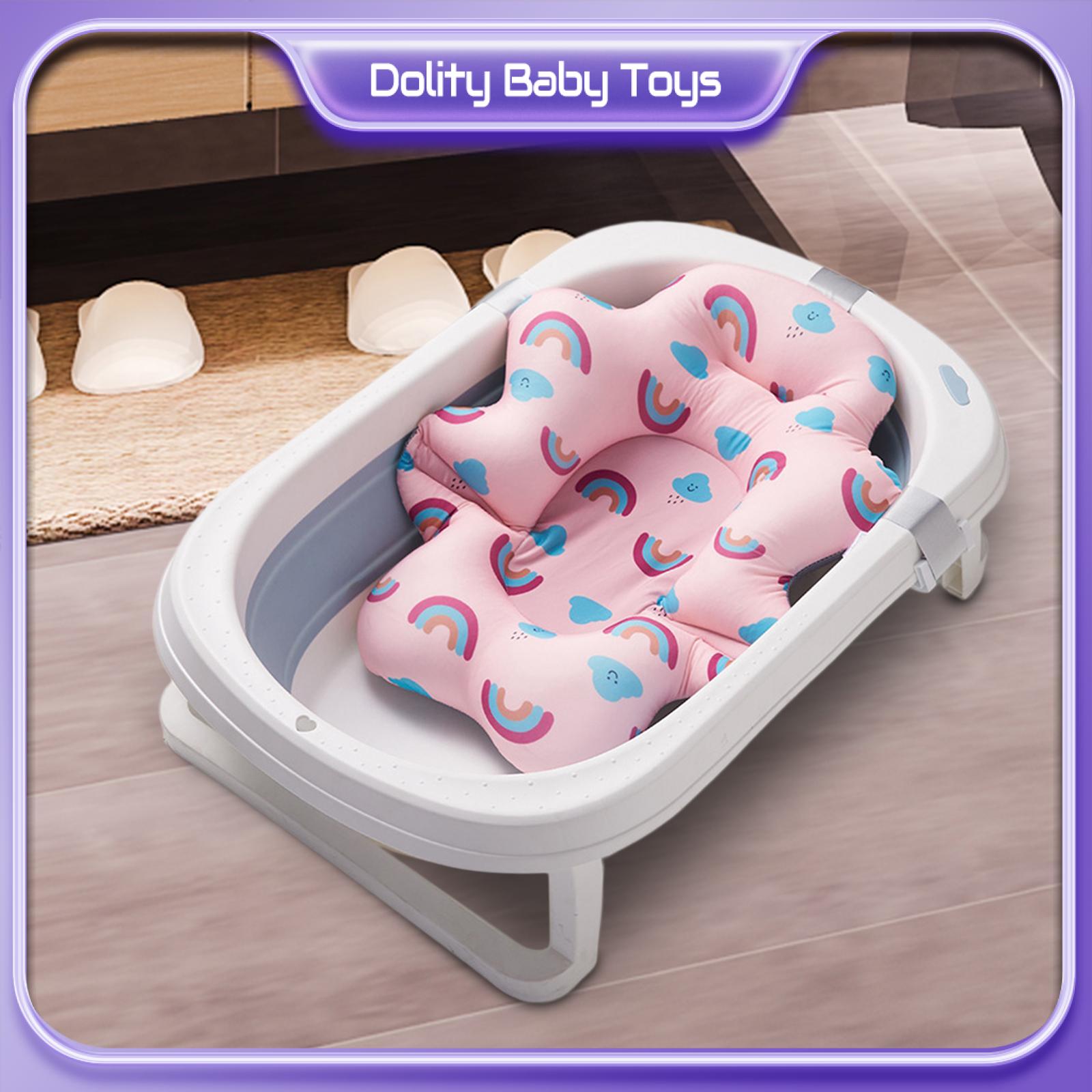 Dolity Newborn Bathtub Mat Babies Safety Shower Mat for Kids 0