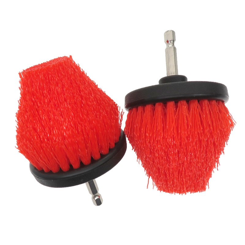 (OEFY) 2Pcs Electric Cleaning Brush 2.5 Inch Electric Conical Brush Car Beauty Hex Electric Home Cleaning Brush