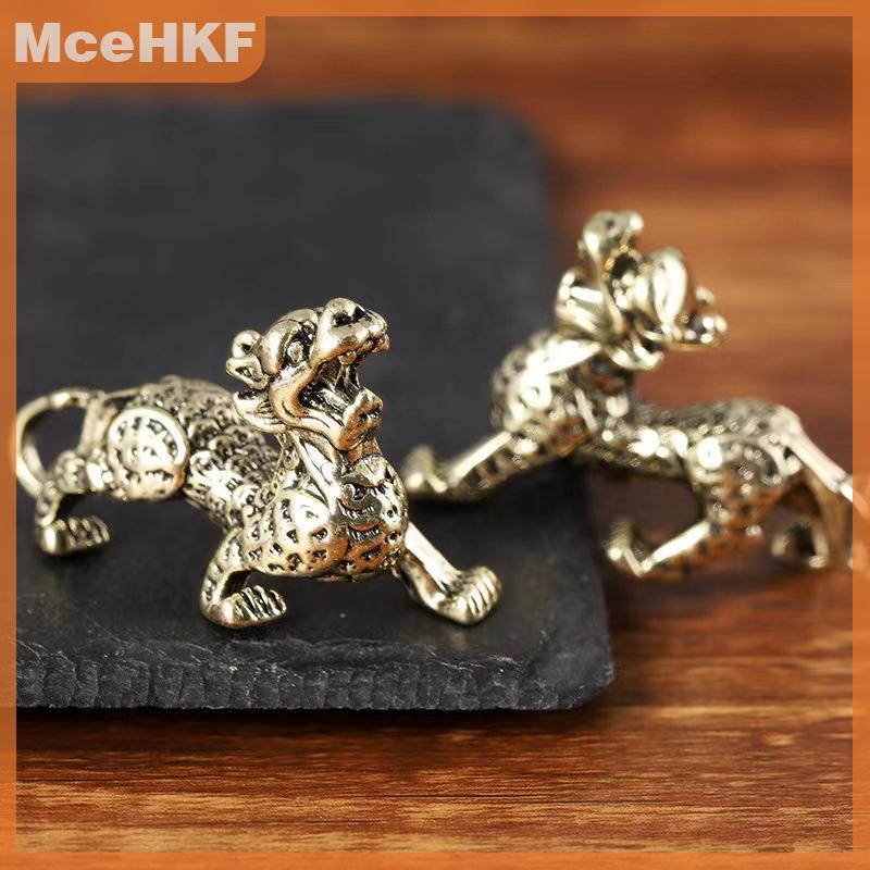 Hot Sale MceHKF 1PC tượng figurine sự giàu có Brass trang trí nội thất thịnh vượng Trung Quốc phong cách trang trí qilin rồng may mắn động vật phong thủy cổ điển