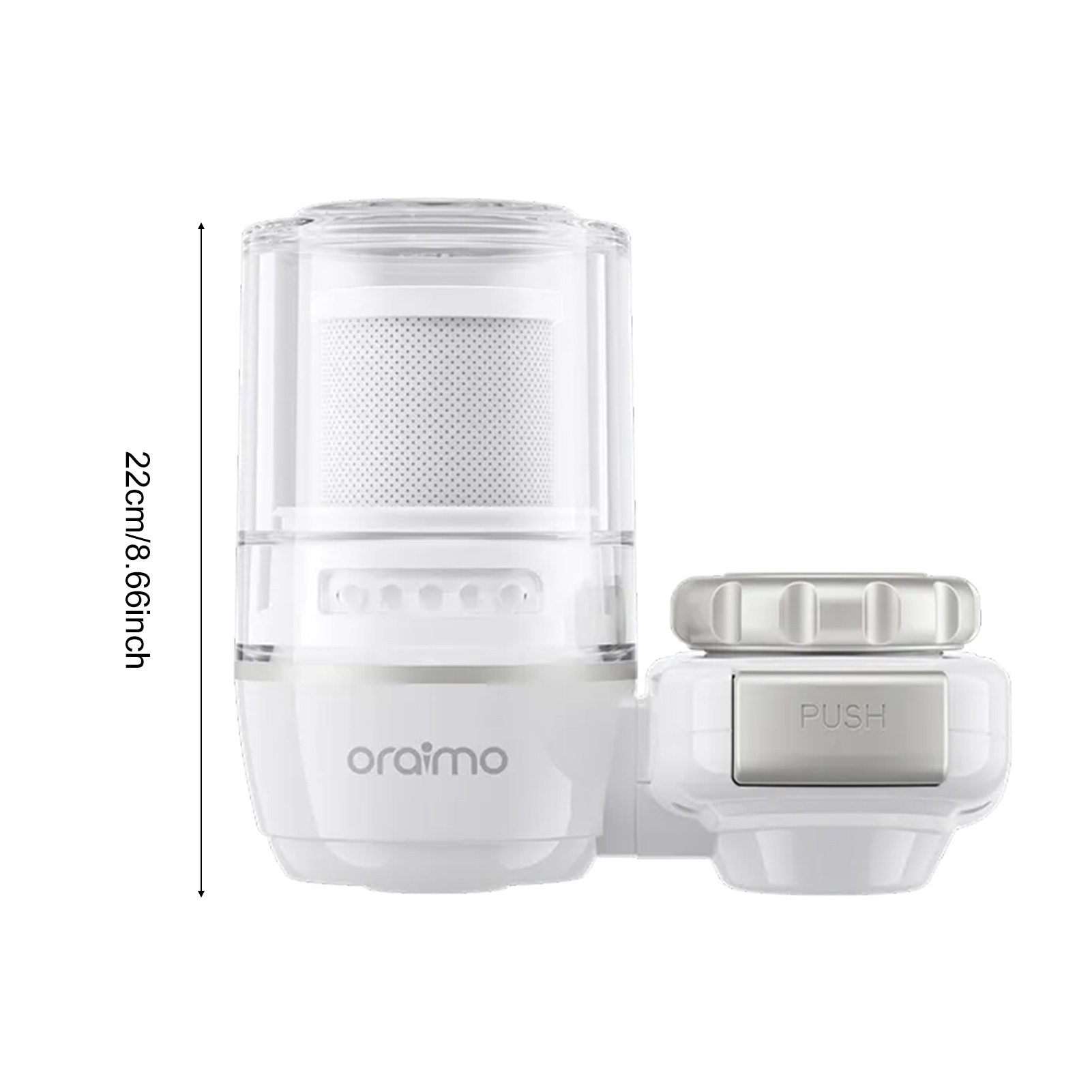 Oraimo cleansip đa lớp vòi nước gắn kết hệ thống lọc nước 1000L lọc Công suất lọc One Touch thanh lọc nhanh chóng thiết lập vòi lọc nước phù hợp cho hầu hết các vòi nước uống lành mạnh nước