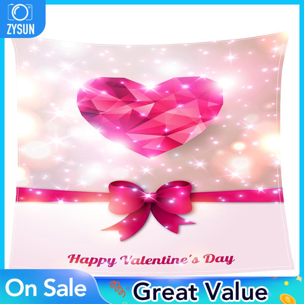 ZYSUN Valentine Heart Throw Blanket Super Soft Flannel Bed Throw ราคา 297 บาท*ส่งฟรี