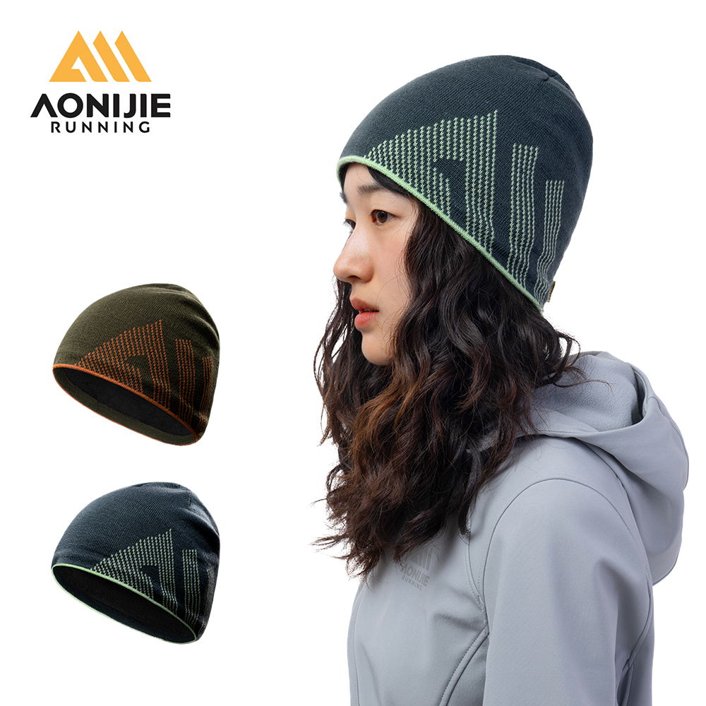 AONIJIE M39 Sports Cap Warm Wool Cap Winter Sports Cap Windproof Cold and Warm Knitted Cap Running and Cycling Cap ราคา 431 บาท*ส่งฟรี