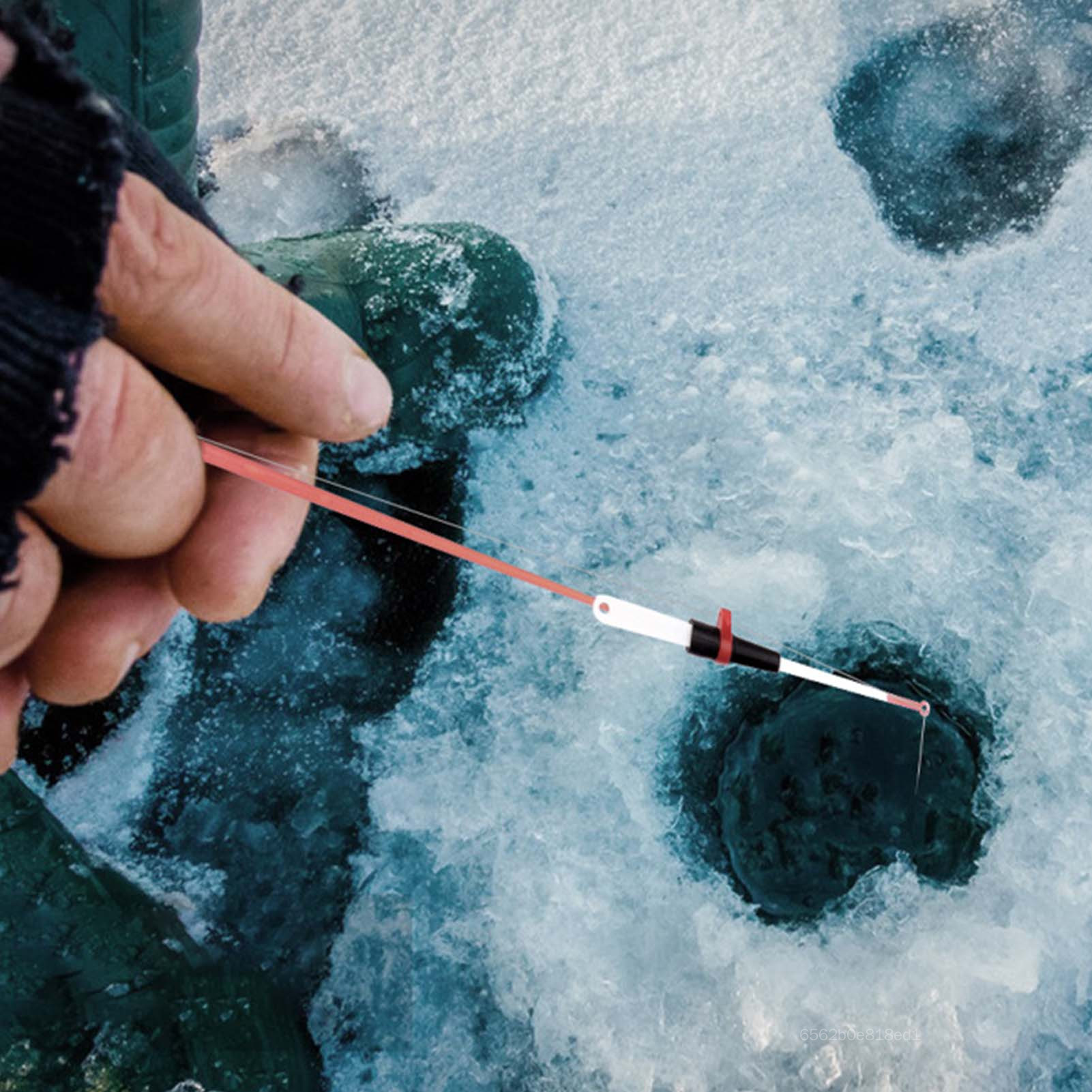 Mini Ice Fishing Rod Portable Ice Fishing Pole Fishing Tackle for Winter