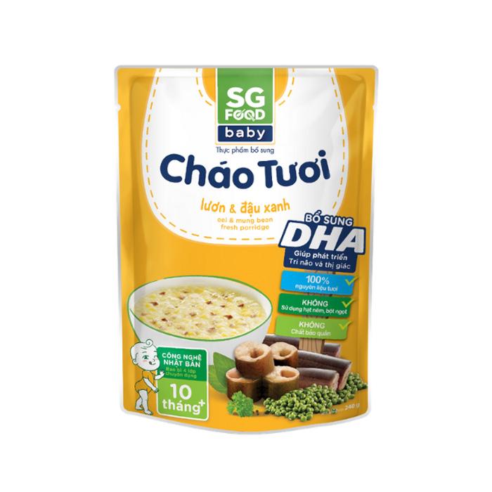 [Co.op Online] - Cháo SG Food 10 tháng – lươn – đậu xanh 240g