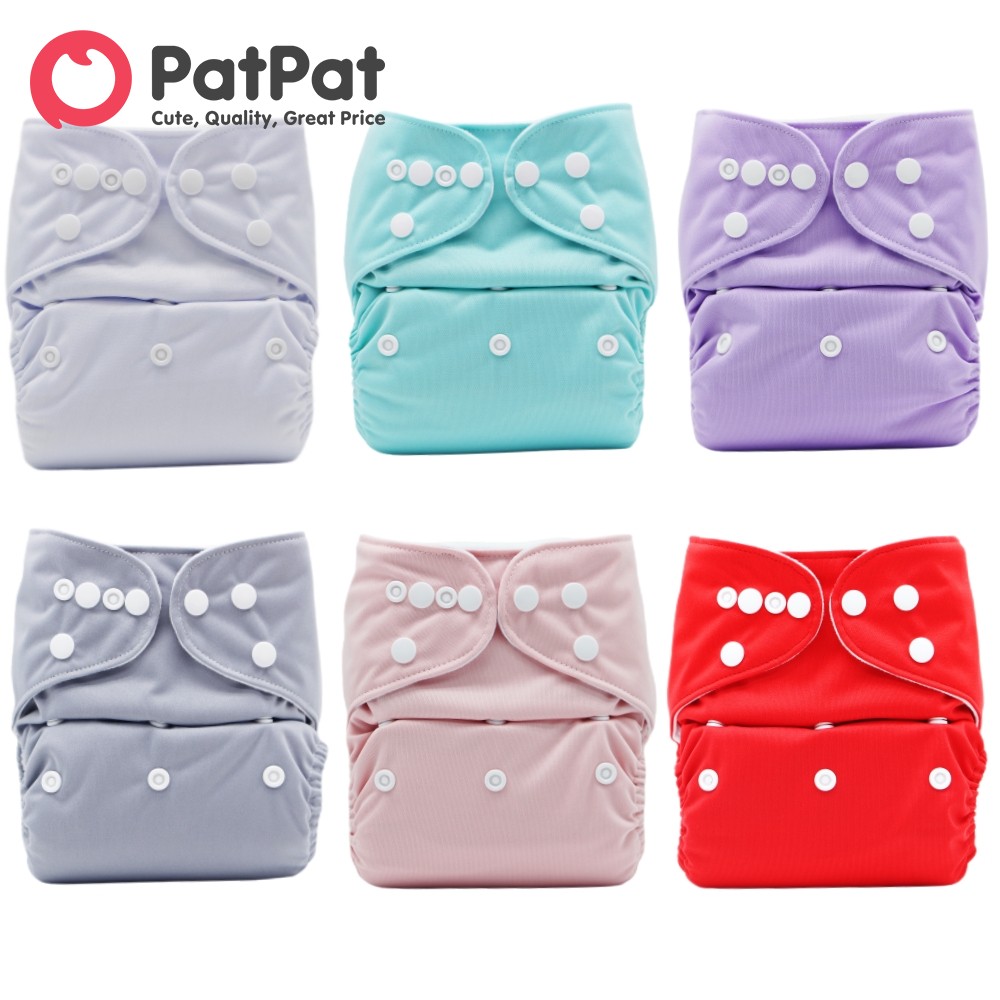 PatPat Baby Snap Cloth Diapers One Size Adjustable Reusable Ultra Absorbent Diaper ราคา 755 บาท*ส่งฟรี