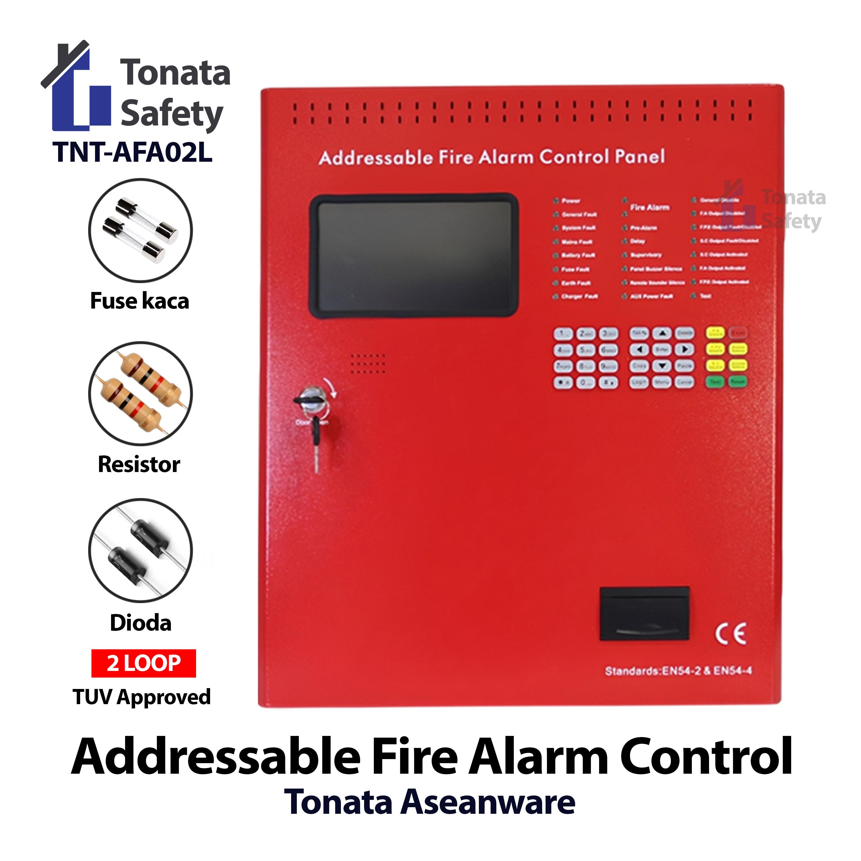 Fire Alarm Control Panel Full Addressable 2 Loop Tonata / MCFA Addressable ASW Harga 17,400,000 rupiah*Gratis Ongkir
