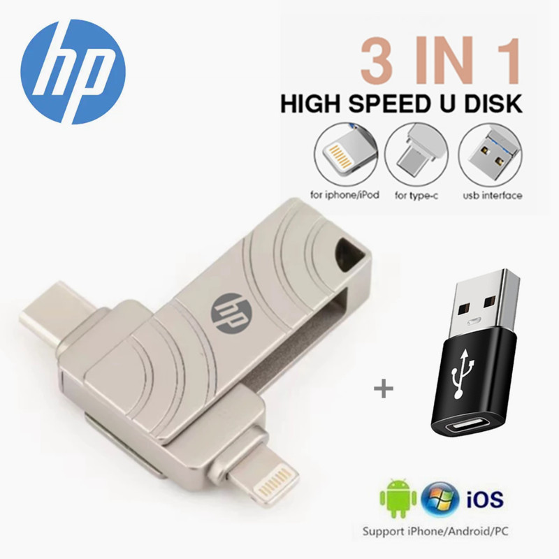 1TB 2TB Usb-C Flash Drive 2 in 1 Otg Pendrive TypeC 512GB Otg Thumb Drive for iPhone Android USB Stick Key Giá 268,000 Đồng*Miễn phí vận chuyển