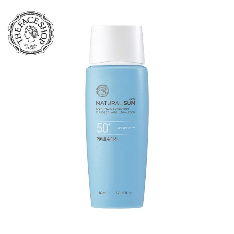 Buy THE FACE SHOP Natural Sun Eco Light Fluid Sunscreen Singapore