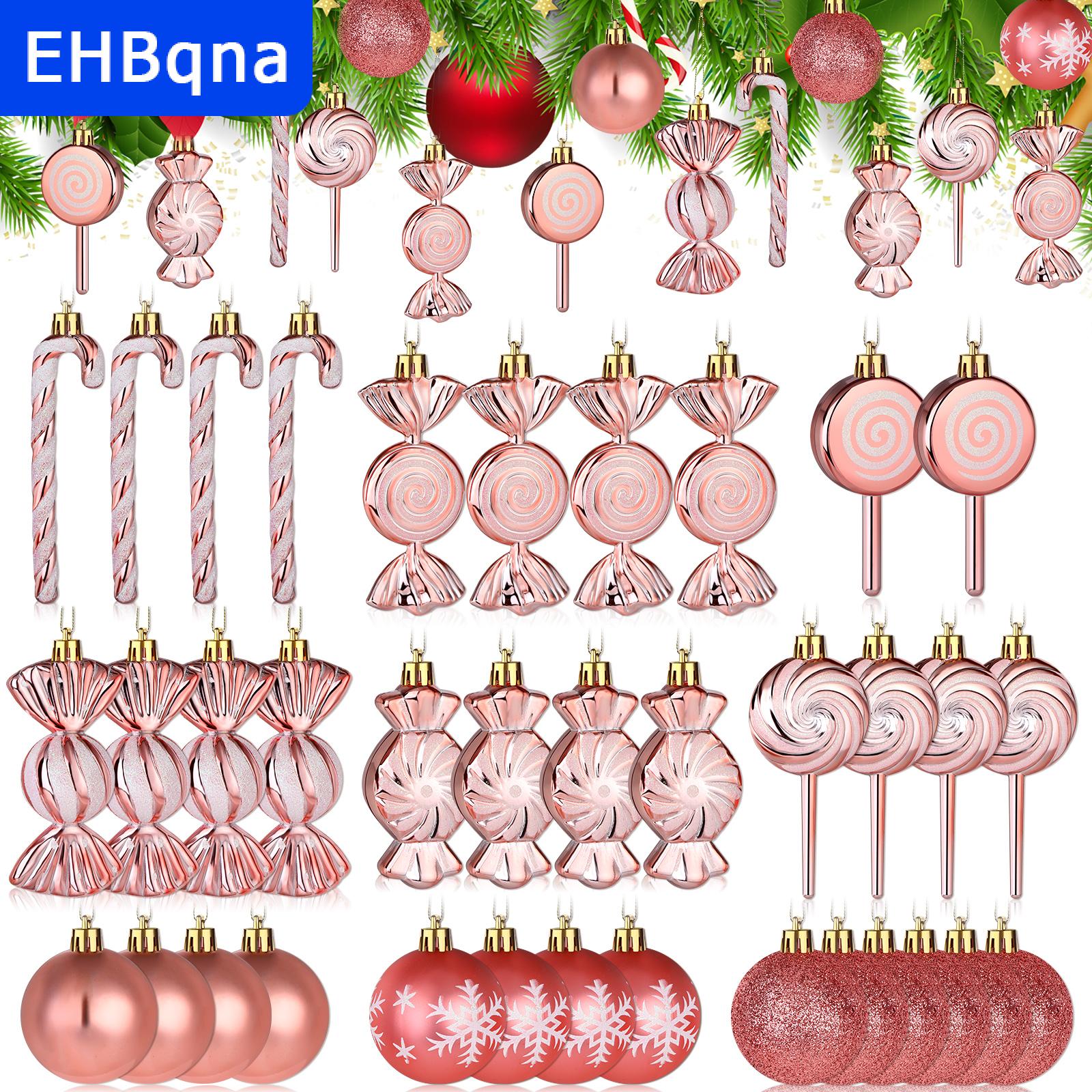 [COD] EHBqna SPORTS 36ชิ้นของประดับต้นคริสต์มาสลูกกวาดประดับต้นคริสต์มาสแบบแขวนประดับด้วยเชือกกันแตก (สีโรสโกลด์) ราคา 352 บาท*ส่งฟรี
