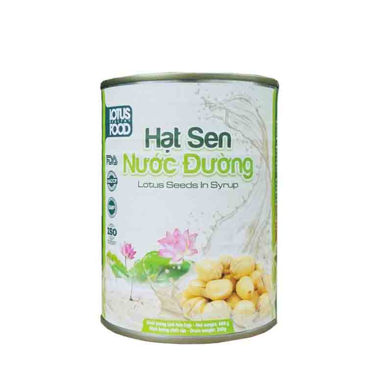 Hạt sen nước đường Lotus lon 600g