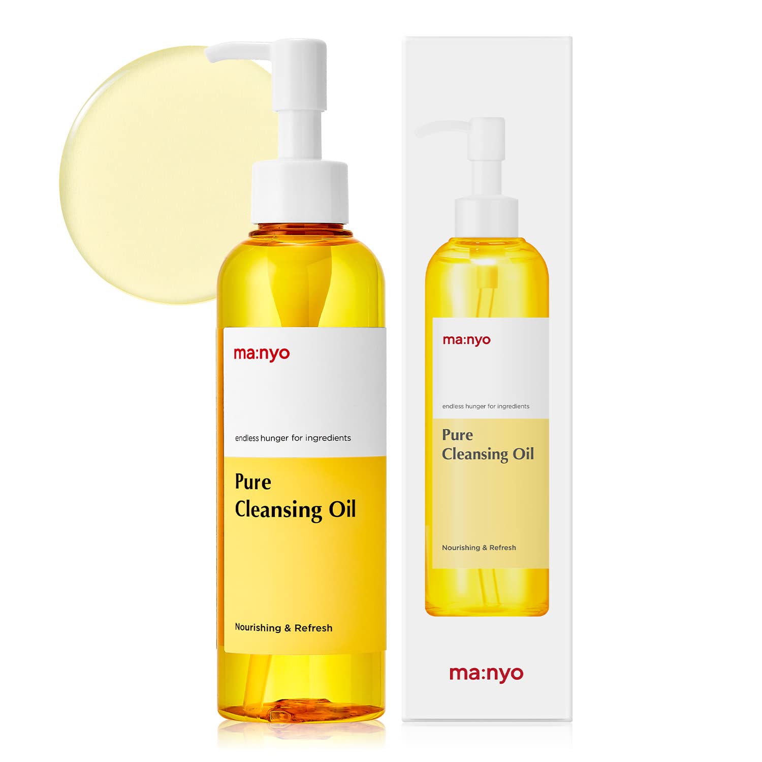 MANYO FACTORY Pure Cleansing Oil Korean Facial Cleanser, Blackhead Melting, Daily Makeup Removal wit