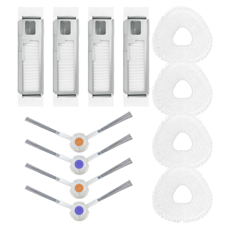 1Set Replacement Accessories Fit for J4 J4 Lite Robot Vacuum Cleaner Replacement Accessories Filter Side Brush Mop Cloths Spare Part Accessories