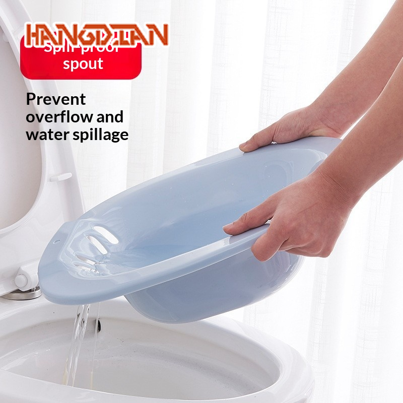 HANGDIAN Comfortable Sit Bath Basin for Postpartum Care, Hemorrhoid Relief, and Hygiene Washing - No Squatting Design ราคา 169 บาท*ส่งฟรี