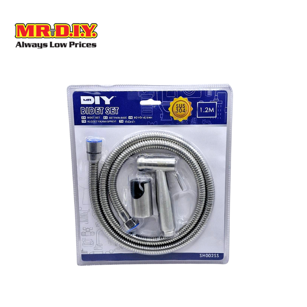 มิสเตอร์.ดี.ไอ.วาย ชุดหัวฉีดชำระ รุ่น 304SH002SS (ความยาว 1.2 เมตร) ราคา 174 บาท*ส่งฟรี