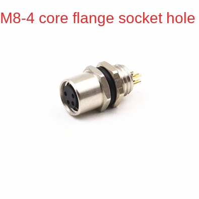 M8 Ổ cắm 4 lõi, Kích Thước Lỗ 8MM | Chuẩn Chống Nước | Tùy chọn: Ổ Cắm + Đầu Cắm | Đầu Nối 3-4 Lõi