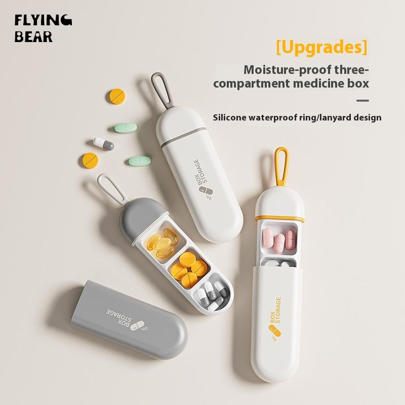 Bay gấu du lịch nhỏ gọn ống đựng thuốc nhỏ đa lưới Mini viên thuốc lưu trữ hộp máy tính bảng phụ container Ống đựng thuốc