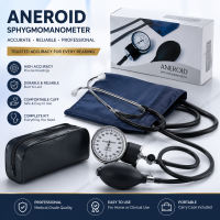Aneroid Sphygmomanometer Blood Pressure Measure Device Kit Cuff Stethoscope BP Monitor
