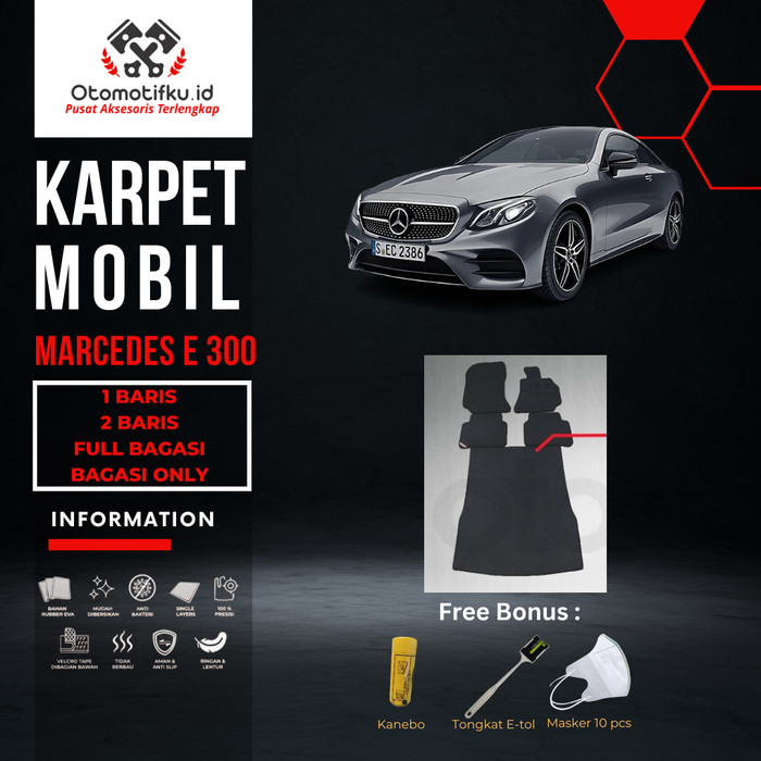 [ OTOMOTIFKU ] Karpet Mobil Mercedes Benz C-300 AMG Double Layer Rubber Eva Premium Harga 770,000 rupiah*Gratis Ongkir