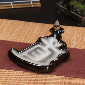 Thác khói nụ trầm hương, Lư xông đốt nhang nụ cao cấp, lư gốm sứ ( giá sỉ )