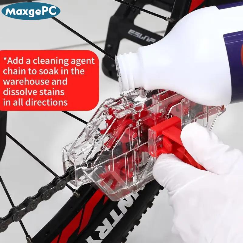 [MaxgePC Sport] Phát hành nhanh chóng cài đặt chuỗi xe đạp sạch hơn trong suốt hình ảnh ngâm chuỗi sạch hơn đường xe đạp công cụ làm sạch cưỡi thiết bị Giá 135,703 Đồng*Miễn phí vận chuyển