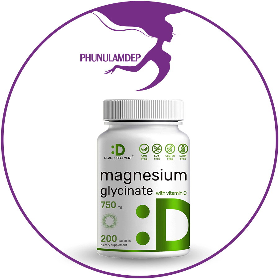 Magnesium Glycinate 750mg with Vitamin C