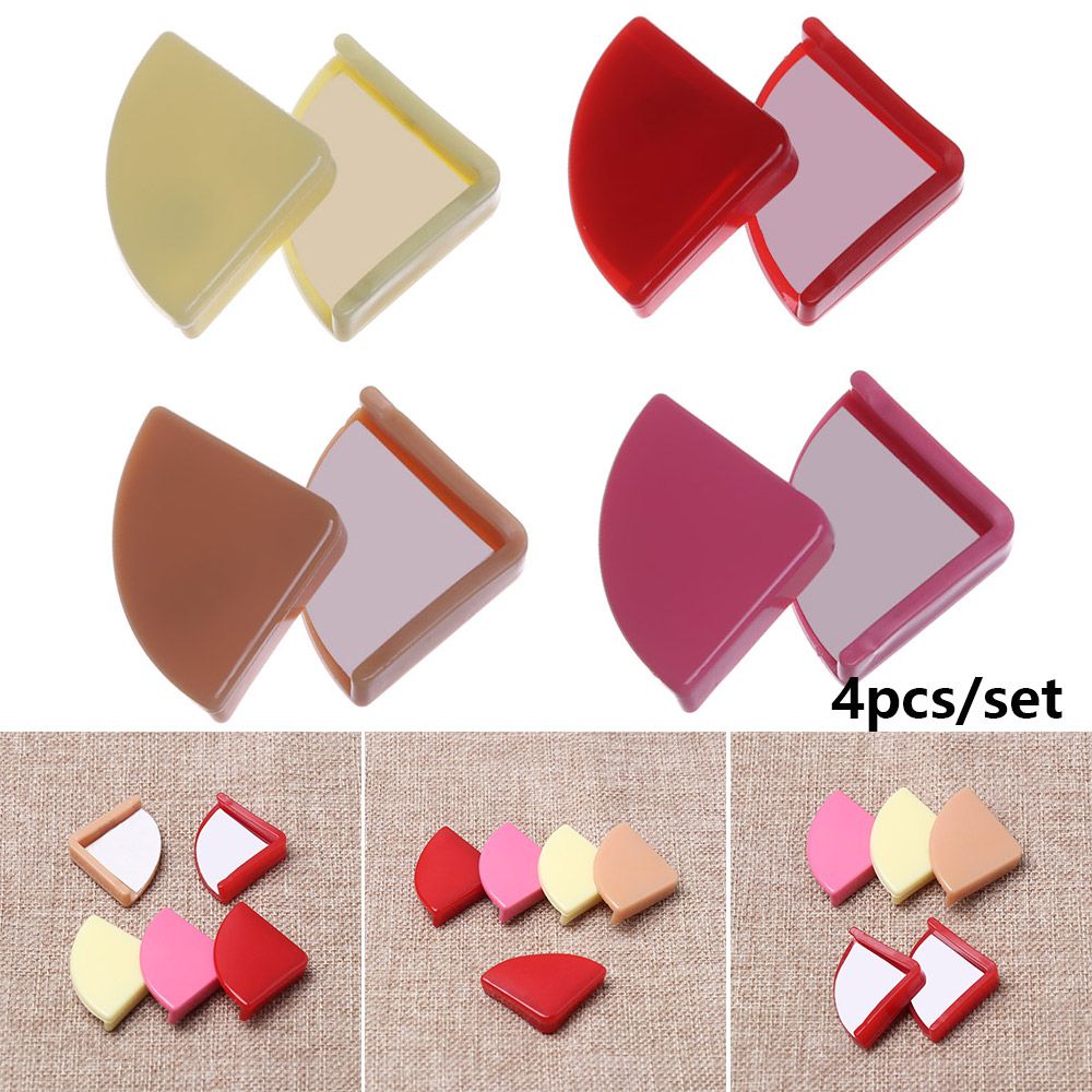 LINCHEIN 4PCS Mềm Sự an toàn An ninh trẻ em Tấm bảo vệ góc bàn Di chuyển Dải chống cắt Bảo vệ góc