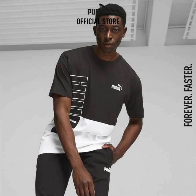 PUMA BASICS - PUMA POWER Men's Tee Black - 67590901 ราคา 1,100 บาท*ส่งฟรี