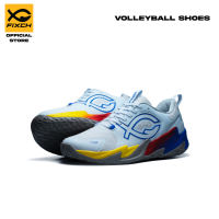 FIXCH - Flames Sepatu Voli Low Cut - Barely Blue/Blue/Yellow