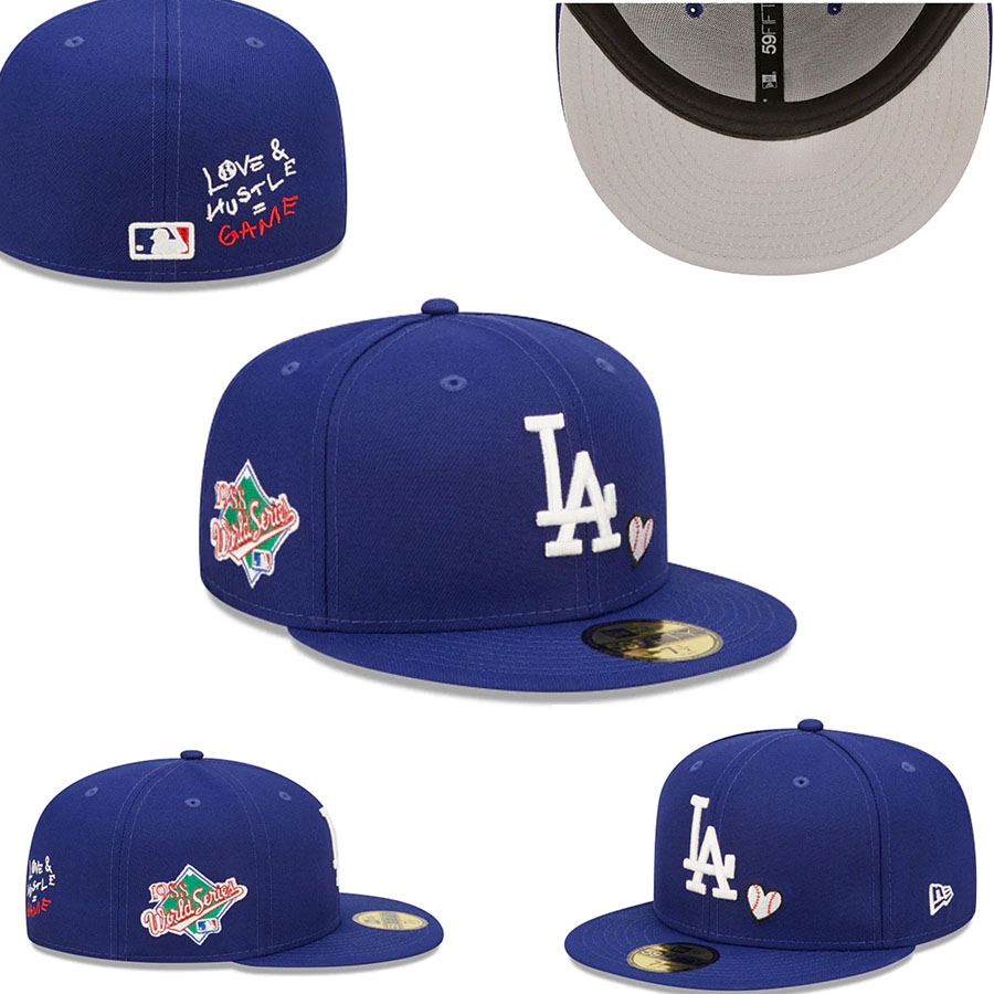 Hot Fashion New Era MLB LA Dodgers Los Angeles Men Women 59FIFTY Close Full Fitted Cap Hip Hop Hat T