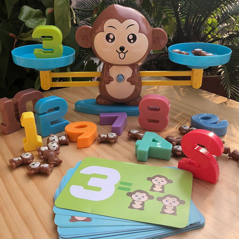 Early Math Tool Monkey Balanced Digital Counting Up Teaching Children And Family Board Games